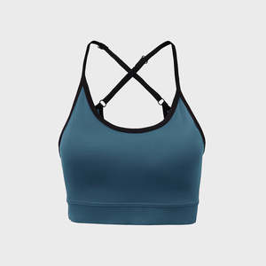 Nuevo Sujetador Deportivo Sin Costuras de Alta Sujeción para Mujer con Logotipo Frontal Estampado, Ropa Deportiva Personalizada de Alta Calidad - Product Image 5