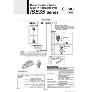 Presostato digital SMC Pneumatics, interruptor de presión digital, - Product Image 2