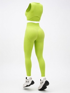 Premium Seamless Women's <b>Yoga</b> <b>Set</b> 3-Piece Activewear Breathable Cotton/Polyester/Spandex Customizable High Quality Fitness Gym - Product Image 6