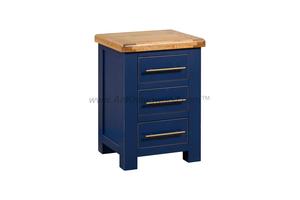 Mesita de noche de madera con 3 cajones Muebles de marca Cascais Juego de dormitorio de lujo moderno del fabricante de Vietnam Best Seller 2024 - Product Image 3