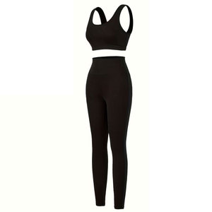 Reasonable Yoga Sports Solid Color Sports Bra, And <b>Leggings</b> Available In All Sizes And Colors - Product Image 3