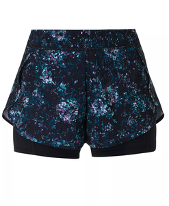Shorts en jean tendance pour femmes, taille haute, ourlet à volants, jambes larges, élégants et confortables, shorts d'été - Product Image 1