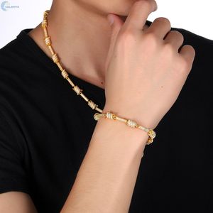 Pulsera de Alambre de Púas con Diamantes Cultivados en Laboratorio VVS1, Estilo Rapero, Personalizada - Product Image 3