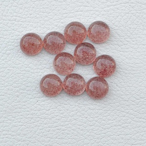 Cabujón cuadrado suelto de cuarzo de fresa roja Natural de 9mm de la mejor calidad al por mayor para fabricación de joyas calibrado indio directo - Product Image 3