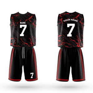 Uniforme de Baloncesto Personalizado al por Mayor para Hombre, Conjunto de Camiseta y Pantalones Cortos de Secado Rápido, Transpirable, de Poliéster, Ropa Deportiva de Equipo, Fabricante OEM - Product Image 4