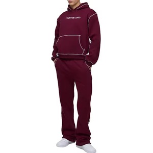 Hoodies and <b>Sweatpants</b> <b>Set</b> Custom High Quality Oversized Streetwear Tracksuit Unisex Custom logo <b>Sweatpants</b> Hoodies <b>Set</b> Factory - Product Image 2