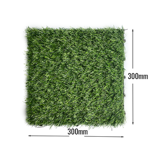 12 ''x 12'' Decoración del piso Azulejos de almohadilla de hierba con placa impermeable Azulejos de césped artificial Estera de hierba entrelazada - Product Image 5