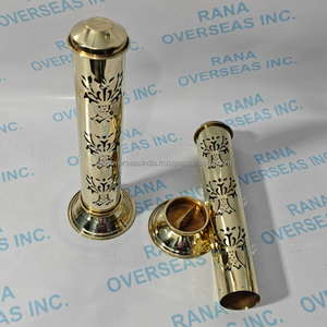 Torre de Incienso de Latón con Diseño de Árbol Tallado, Ecológica, Duradera, Hecha a Mano, para Aromaterapia, Meditación, Decoración del Hogar, Soporte para Quemador de Templo - Product Image 4