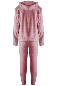 ชุดวอร์มกำมะหยี่สั่งทำยอดนิยม ชุดวอร์มกำมะหยี่ไซส์ใหญ่สำหรับผู้หญิง เสื้อฮู้ดซิปผ้าฝ้ายและกางเกงจ็อกเกอร์ ชุดกำมะหยี่ 2 ชิ้นสำหรับผู้หญิง - Product Image 2