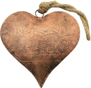Handmade <b>Decorative</b> Metal Heart Ornament for <b>Winter</b> Celebration <b>Decor</b> - Product Image 5