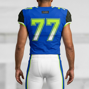 Maillot de football américain pour homme personnalisé – Haute qualité, respirant |   Matériau en polyester léger et durable - Product Image 2