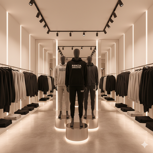 Conjunto de Sudadera con Capucha y Cremallera Ranzia Icon Plus Size con Bordado de Pedrería - Sudadera con Capucha y Cremallera Completa Ranzia Heavy Drip con Pedrería - Product Image 6