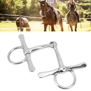 บิตแบบ Full Cheek Snaffle ขนาด 125 มม. ทำจากสแตนเลสคุณภาพสูง ปรับแต่งได้ ทนทาน อุปกรณ์ขี่ม้าสำหรับทำสวน ทำฟาร์ม และขี่ม้า - Product Image 2
