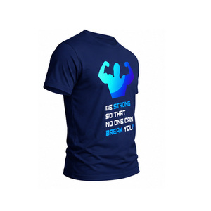 T-shirt de sport pour homme, extensible, respirant, séchage rapide, vêtements de fitness, logo personnalisé, vente en gros de vêtements de fitness - Product Image 4