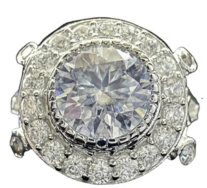 925 Setrilng Siver Moissanite diamante deshierbe anillo diamante joyería personalizada Hip hop diamante anillo Moissanite joyería - Product Image 1