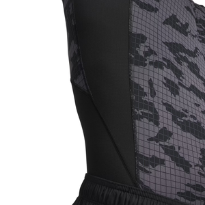 T-shirt de compression personnalisé pour homme, noir et gris camouflage, à manches courtes, col ras du cou, ajusté, pour la gym, l'entraînement, le sport, le football, sous-vêtement technique - Product Image 5