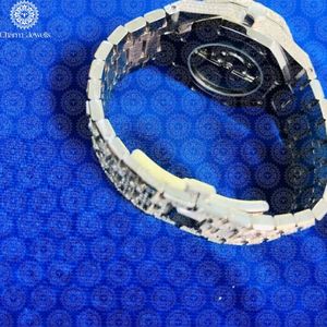 Reloj de Lujo para Hombre Charm Jewells, Acero Inoxidable, Esfera de 43 mm, Cristal, Movimiento Mecánico Analógico, Resistente al Agua 10 Bar, Fecha Automática - Product Image 3