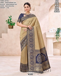 Sari en soie tissée PRIYANSHI avec broderie Zari, rose et jaune, avec blouse, pour femme, tenue de mariage, coupe classique, longueur au sol - Product Image 5