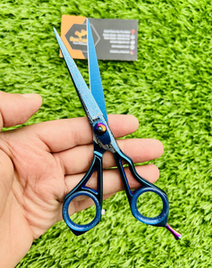 Ciseaux de coiffure professionnels pour salon, lame en acier inoxydable japonais J2, pointe acérée, vis réglable, pour droitiers, taille moyenne - Product Image 2