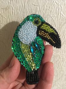MD HANDICRAFTS Elegant Artisan Embroidery Beaded Brooch Fashion Pin-Children Unisex Perfect Gift for <b>Birthdays</b> Anniversaries - Product Image 4