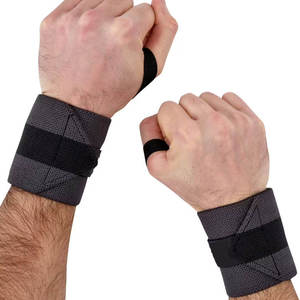 สายรัดข้อมือแบบมืออาชีพสำหรับยกน้ำหนัก เพาะกาย ออกกำลังกาย ทำจากนีโอพรีนอย่างดี ทนทาน กันลื่น สวมใส่สบาย - Product Image 1