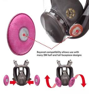 Filtro de Partículas con Clasificación P100 2097 Diseñado para Proteger Contra Asbesto, Polvo de Plomo, Gases de Soldadura y Moho, Hecho en EE. UU. - Product Image 6