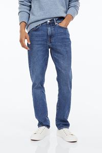 High performance custom made Factory Customized Denim Men's Casual Mid <b>Waist</b> <b>Jeans</b> Distressed Colored Light for Autumn - Product Image 5