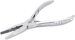 Pince professionnelle pour extensions de cheveux en acier inoxydable, conception à 2 trous pour l'installation et le retrait - Product Image 5