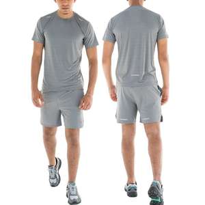 Conjuntos de Shorts Casuales con Logotipo Personalizado, Conjuntos de 2 Piezas para Entrenamiento y Jogging, Camiseta de Manga Corta y Shorts de Verano para Hombre con Logotipo Bordado - Product Image 1