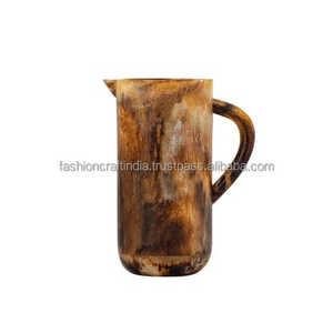 Creative Classic Design Handmade Resin Sculpture Water Jug Aqua Apricot Swirl Pattern Customizable Fashion Collectible <b>Kitchen</b> - Product Image 3