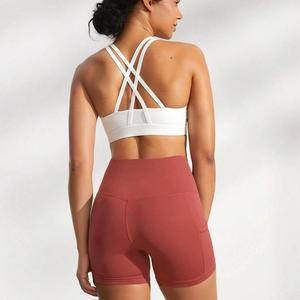 Shorts de yoga taille haute pour femmes, style sport et mode, personnalisables, très extensibles, pour l'entraînement, destinés à la distribution au détail - Product Image 2