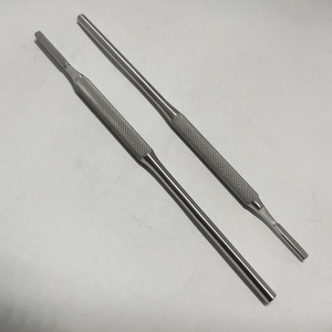 MANGO DE BISTURí NO SIEGEL REDONDO RECTO 16,5 CM ACERO INOXIDABLE DE GRADO MÉDICO DE ALTA CALIDAD - Product Image 3