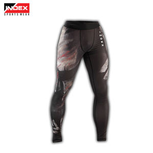 INDEX High Waist Full Length Compression Pants Black <b>White</b> Red Lion Print Sweat-Wicking Spandex Polyester Yoga <b>Leggings</b> - Product Image 5