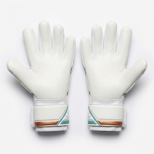 Teal Football Goalkeeper <b>Gloves</b> Full Finger Non Slip Breathable Adjustable Wrist Strap Unisex Sports <b>Glove</b> - Product Image 2