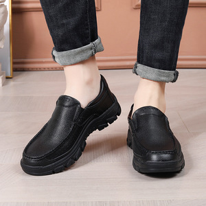 2026 Autumn <b>New</b> Arrival Men's Snake <b>Skin</b> Print Slip-On Loafers Premium Casual Leather Shoes - Product Image 3