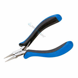 Pince à bec rond de haute qualité en gros, à pointe fine, avec poignée ergonomique et double ressort, outil de fabrication de bijoux pour la création de boucles - Product Image 5