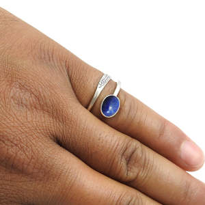 Adjustable Design Natural <b>Labradorite</b> Gemstone <b>Ring</b> Boho Jewelry Crafted From 925 Sterling Silver Wholesale Price Manufacturer - Product Image 3