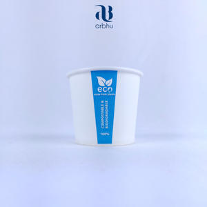 Tasses à paroi simple biodégradables prêtes à être expédiées avec logo personnalisé, nouveautés et meilleur choix de 2025 pour les cafés, les événements et les plats à emporter - Product Image 5