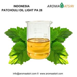 น้ำมันแพทชูลีอินโดนีเซียพรีเมียม ไลท์ PA 28 – น้ำมันหอมระเหยบริสุทธิ์ 100% สำหรับน้ำหอม เครื่องสำอาง และการใช้งานในอุตสาหกรรม - Product Image 1
