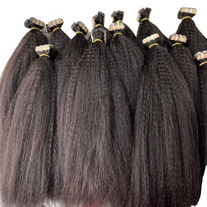 Extensiones de Cabello Humano Vietnamita Virgen CDYHAIRVN, Textura Rizada, Ondulada, Yaki, Gruesa, Doble Trama para Trenzas - Product Image 3