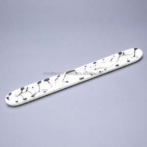 Bandeja grande moderna para servir barcos de madera y resina, multicolor, negro, Navidad, hogar, plato organizador, Perfume, maquillaje, bandejas decorativas - Product Image 1