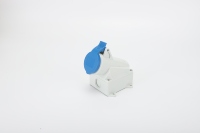 Prise de courant industrielle en nylon aérospatial IP44 étanche 250V 32A avec protection contre les surtensions, rallonge multiprise norme européenne