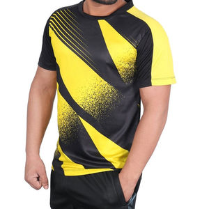เสื้อยืดแขนสั้นผ้าฟลีซพิมพ์ลายแบบซับลิเมชั่นสำหรับผู้ชาย ผ้าฝ้าย 100% เป็นมิตรกับสิ่งแวดล้อม แห้งเร็ว ระบายอากาศได้ดี 300 กรัม ป้องกันรอยยับ - Product Image 3