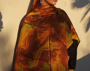 SIDDIQUI HOSINEX – Châle long en coton et mousseline pour femme, motif uni, coupe-vent et respirant, idéal pour l'automne et la tenue traditionnelle musulmane - Product Image 4