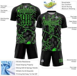 Uniformes de Fútbol Personalizados Unisex |   Conjuntos de Camisetas Deportivas Sublimadas 100% Poliéster, Secado Rápido, Malla Transpirable para Fútbol - Product Image 6