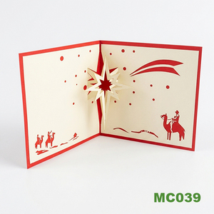 Tarjeta de Felicitación Navideña con Árbol de Pino Estilo Japandi, Corte Láser 3D Personalizado, Impresión Offset Hecha a Mano, Papel Artesanal de Vietnam, Regalo para el Día del Amor - Product Image 6