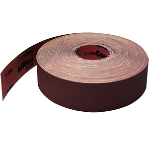 Rouleau de ponçage Alkon Plus en oxyde d'aluminium, grain 60-600, 50 mm, support en tissu, dureté 40-42 HRC - Product Image 6