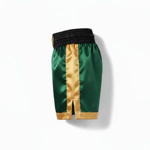 Shorts de boxe sportifs mi-longs légers à taille élastique, 100 % polyester, séchage rapide, confortables pour l'entraînement, motif uni, fabrication OEM - Product Image 6