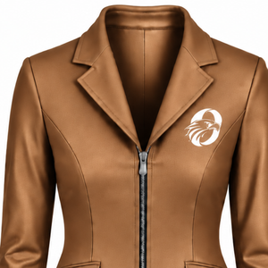 Veste d'équitation Caramel pour femme, coupe ajustée, blazer d'équitation élégant, manteau de compétition équestre, vente en gros personnalisée, mode - Product Image 3