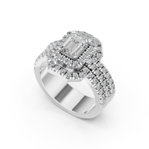 Bague en argent 925 avec diamant de laboratoire pour femme, certifiée IGI, fabricant de bijoux fins éthiques RJC ODM OEM, vente en gros E200907_WB300804 - Product Image 1